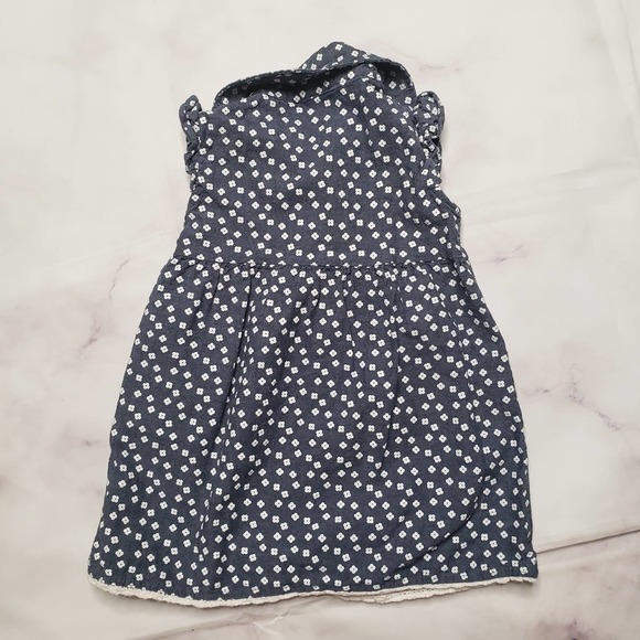 HEALTHEX blue dark chambray floral dress - Picture 5 of 5